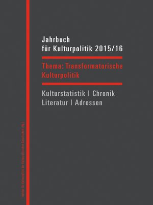 cover image of Jahrbuch für Kulturpolitik 2015/16